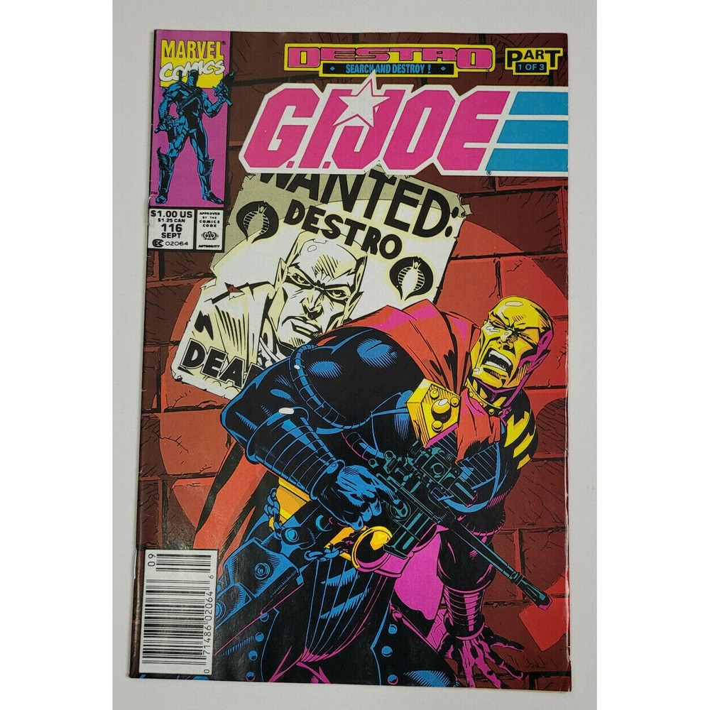 G.I.‎ JOE # 116 (1991) -  MARVEL COMICS NEWSSTAND GOLD DESTRO